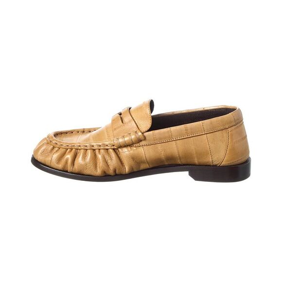 Saint Laurent Leather Le Loafer, Beige - Picture 2 of 5
